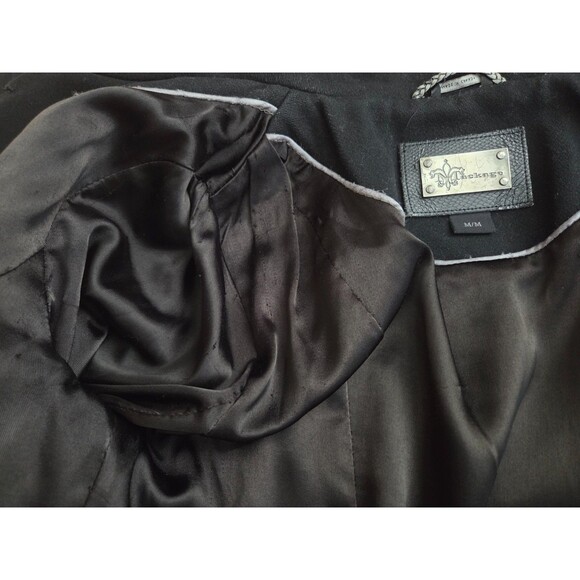 Mackage Women's Wool Blend Dress Coat Black Belted Heavy Size Medium - Picture 12 of 14